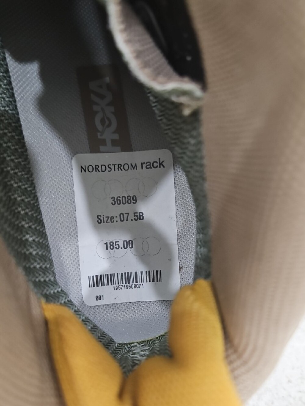 Hoka Women's Beige and White High-Top Trail Sneakers - Picture 5 of 5